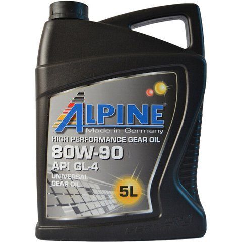 Alpine High Performance Gear Oil GL-5 80W-90, 5 л (07055) минеральное трансмиссионное масло фото