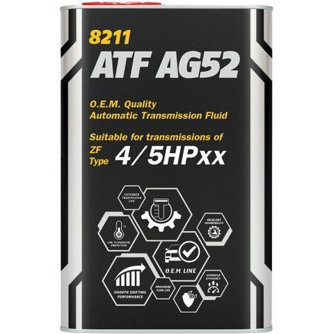 Mannol ATF AG52 Automatic Special (Metal), 1 л (MN8211-1ME) синтетична трансмісійна олива фото