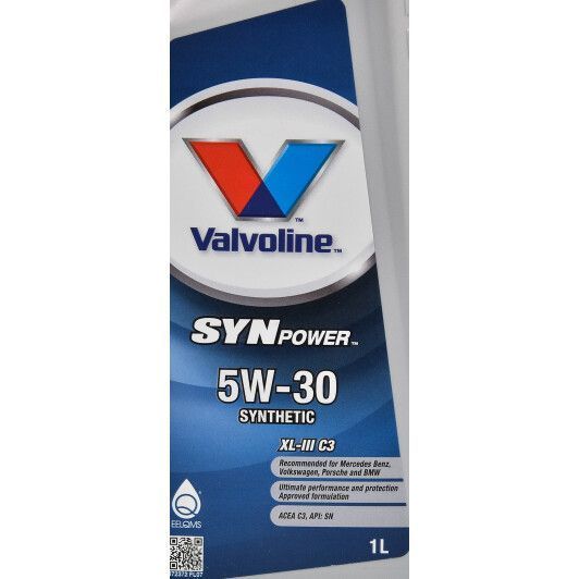 Valvoline SynPower XL-III C3 5W-30 1 л (872372) моторна олива фото