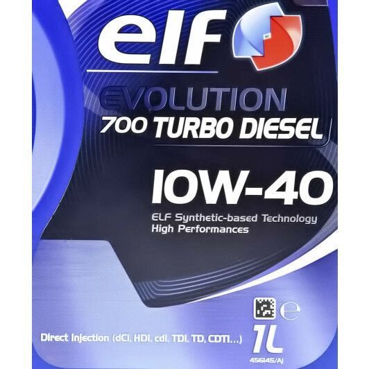 Elf Evolution 700 Turbo Diesel 10W-40 1 л, (216671) моторное масло фото