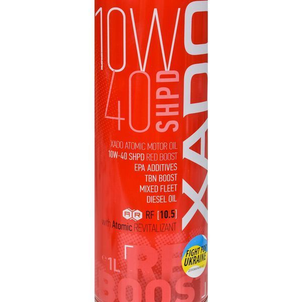 XADO Atomic Oil SHPD Red Boost 10W-40, 1 л (ХА26149) моторна олива фото