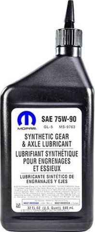 Mopar GL-5 MT-1 75W-90, 1 л (68218655aa) синтетическое трансмиссионное масло фото