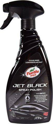 Кольоровий поліроль Turtle Wax Hybrid Jet Black Spray Polish чорний фото