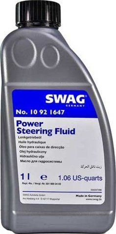 SWAG Power Steering Fluid 10 92 1647, 1 л (10921647) трансмиссионное масло фото