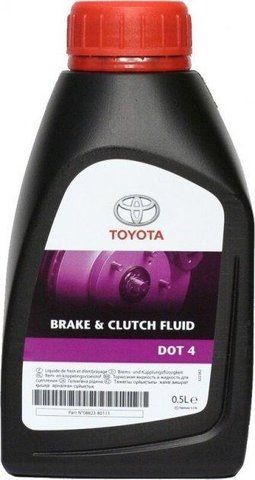 Toyota DOT 4, 0,5 л (0882380111) тормозная жидкость пластиковая тара фото
