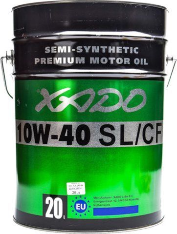 XADO Atomic SL/CF 10W-40 20 л, (xa28544) моторна олива фото
