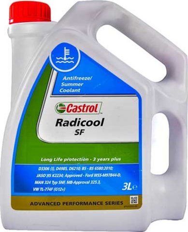 Castrol Radicool SF G12+ розовый, 3 л (RBRADSF4X3L) концентрат антифриза фото