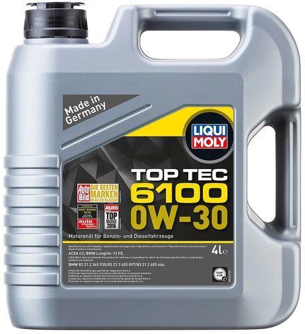 Liqui Moly Top Tec 6100 0W-30, 4 л (20778) моторное масло фото