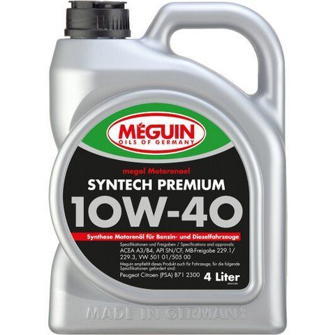 Meguin Syntech Premium 10W-40 4 л, (6475) моторна олива фото