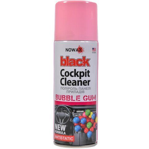 Поліроль для салону Nowax Black" Cockpit Cleaner bubble gum 450 мл NX00459" фото