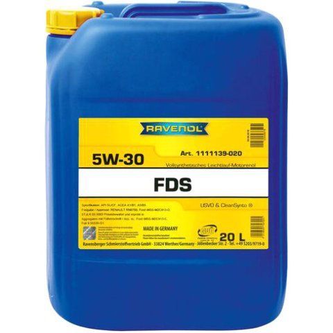 Ravenol FDS 5W-30 20 л, (1111139020) моторное масло фото