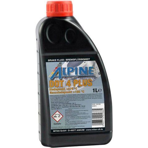 Alpine DOT 4 + ABS, 1 л (13371) тормозная жидкость пластиковая тара фото