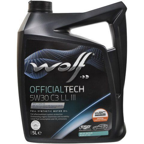 Wolf Officialtech C3 LL III 5W-30 5 л, (1048181) моторное масло фото