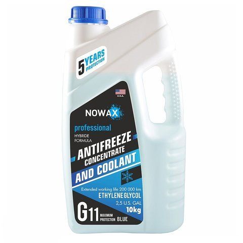 Nowax G11 синій, 10 л (NX10004) концентрат антифризу фото