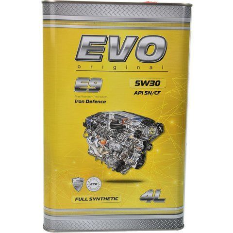 EVO E9 5W-30, 4 л (E94L5W30) моторное масло фото