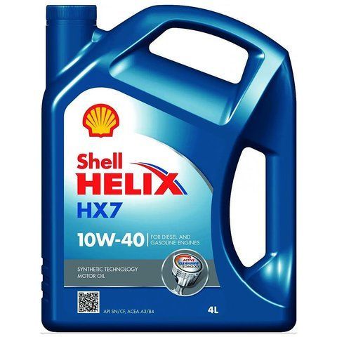Shell Helix HX7 10W-40 4 л, (550040315R) моторна олива фото