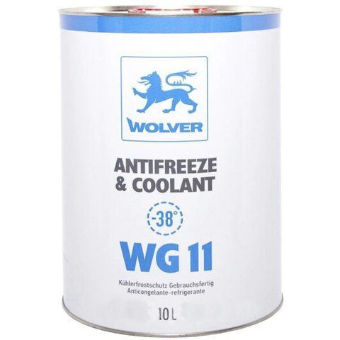 Готовый антифриз Wolver Antifreeze & Coolant WG11 G11 синий -38 &deg;C фото