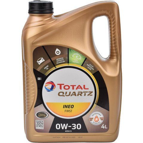 Total Quartz Ineo First 0W-30 4 л, (213834) моторна олива фото
