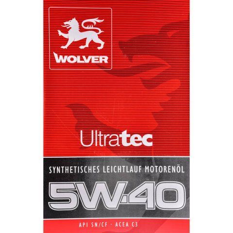 Wolver UltraTec 5W-40 4 л, моторное масло фото