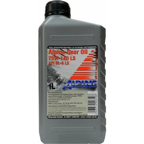 Alpine Syngear LS GL-5 75W-140, 1 л (0100791) синтетична трансмісійна олива фото