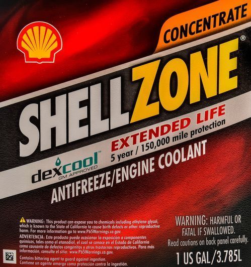 Shell Shell Dex-Cool Extended Life G12 червоний, 3,78 л (9404006021) концентрат антифризу фото
