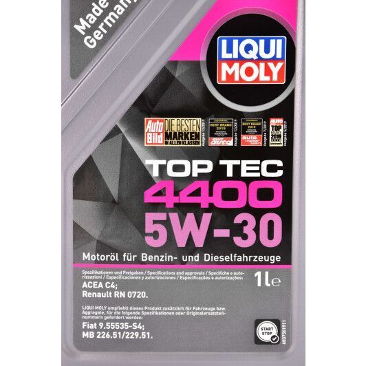 Liqui Moly Top Tec 4400 5W-30 1 л, (2319) моторна олива фото