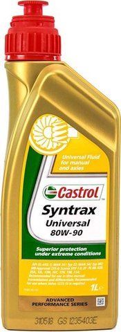 Castrol Syntrax Universal GL-4 / 5 80W-90 полусинтетическое трансмиссионное масло фото