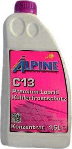 Alpine Premium G13 фиолетовый, 1,5 л (0101351) концентрат антифриза фото