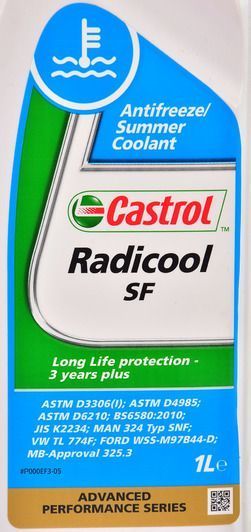 Castrol Radicool SF G12+ розовый, 1 л (RADICOOLSF1L) концентрат антифриза фото