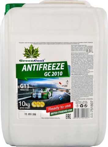 Готовий антифриз Green cool GC 2010 G11 зелений -40 &deg;C фото