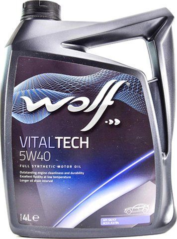 Wolf Vitaltech 5W-40, 4 л (8311192) моторна олива фото