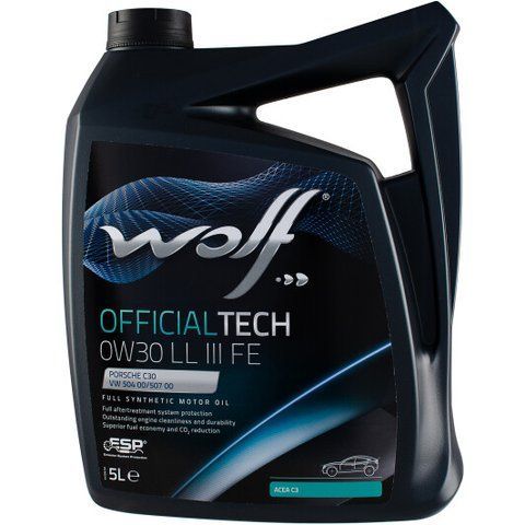 Wolf Officialtech LL III FE 0W-30 5 л, (1044344) моторна олива фото