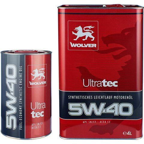 Wolver UltraTec 5W-40 1 л, моторное масло фото