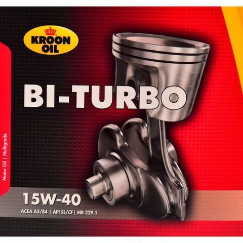 Kroon Oil Bi-Turbo 15W-40 5 л, (00328) моторное масло фото