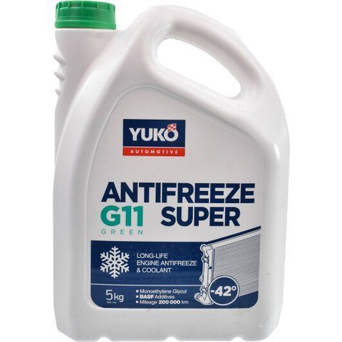 Готовый антифриз Yuko Super G11 зеленый -42 &deg;C фото