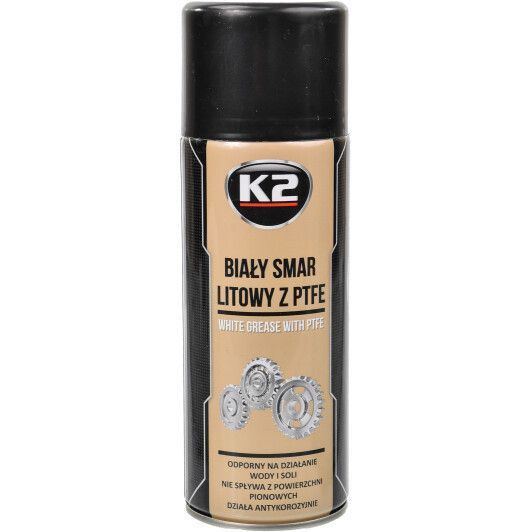 K2 White Grease PTFE проникне мастило, 400 мл (W121) фото
