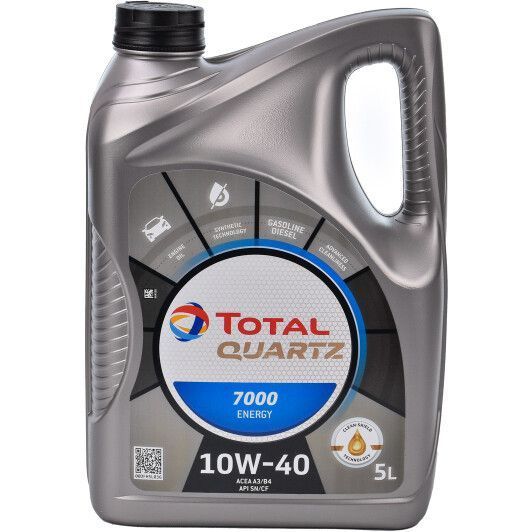 Total Quartz 7000 Energy 10W-40 5 л, (201537) моторна олива фото