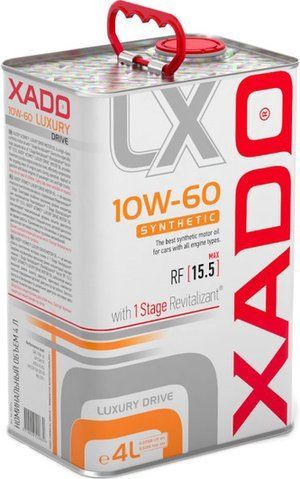 XADO Luxury Drive 10W-60 4 л, (xa20276) моторное масло фото