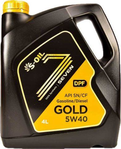 S-Oil Seven Gold 5W-40 4 л, (sg5404) моторна олива фото