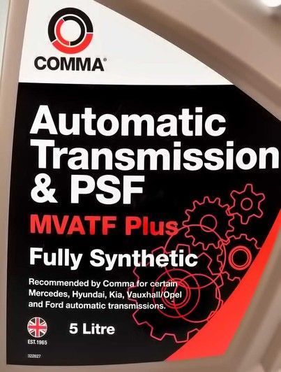 Comma Automatic Transmision & PSF MVATF Plus, 5 л (MVATF5L) синтетическое трансмиссионное масло фото