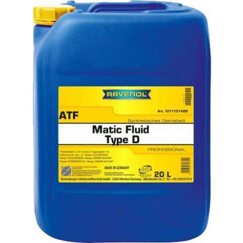 Ravenol ATF Matic Fluid Type D, 20 л (1211121020) синтетична трансмісійна олива фото