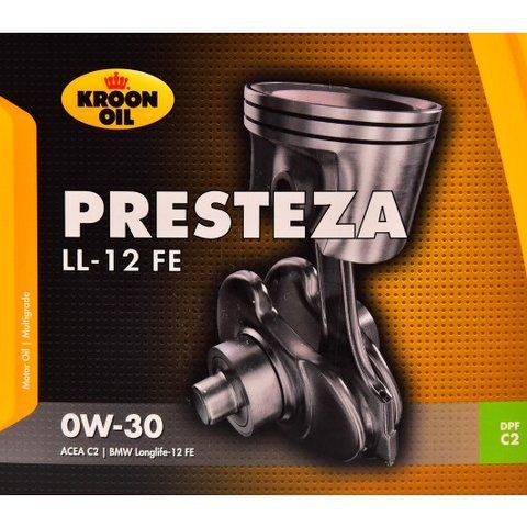 Kroon Oil Presteza LL-12 FE 0W-30 5 л, (32524) моторное масло фото