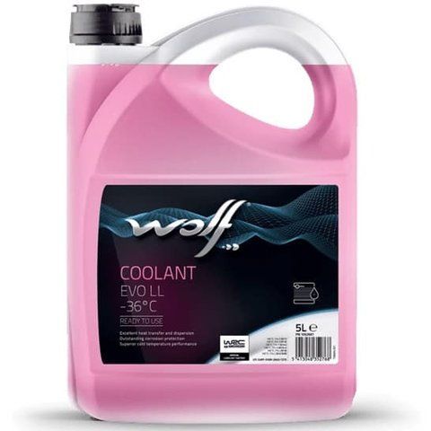 Wolf Coolant EVO LL -36&deg;C, 5 л (1052661) готовый антифриз фото