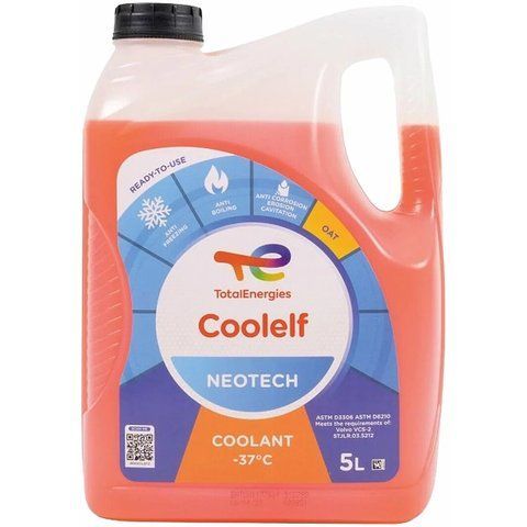 Total Coolelf Neotech G12 оранжевый -37 &deg;C, 5 л (230172) готовый антифриз фото