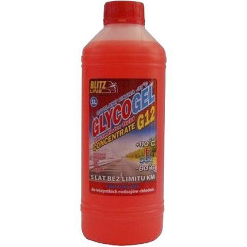 Blitz Line Glycogel G12 красный, 1 л (26154) концентрат антифриза фото