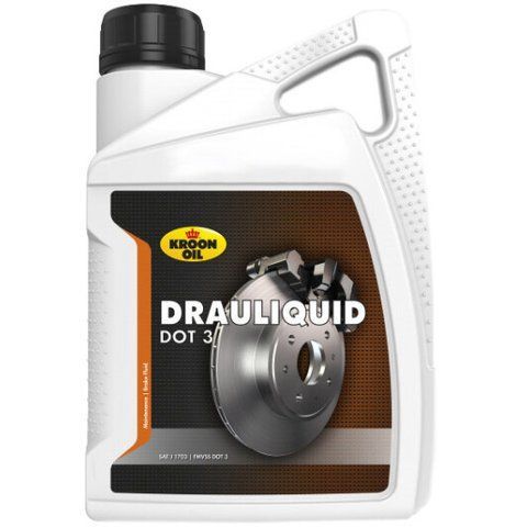 Kroon Oil DRAULIQUID DOT 3, 1 л (04205) гальмівна рідина пластикова тара фото