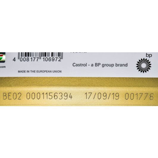 Castrol EDGE Titanium FST LL 5W-30 4 л, (15669A) моторное масло фото