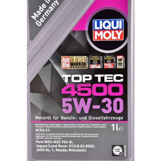 Liqui Moly Top Tec 4500 5W-30 1 л (2317) моторна олива фото