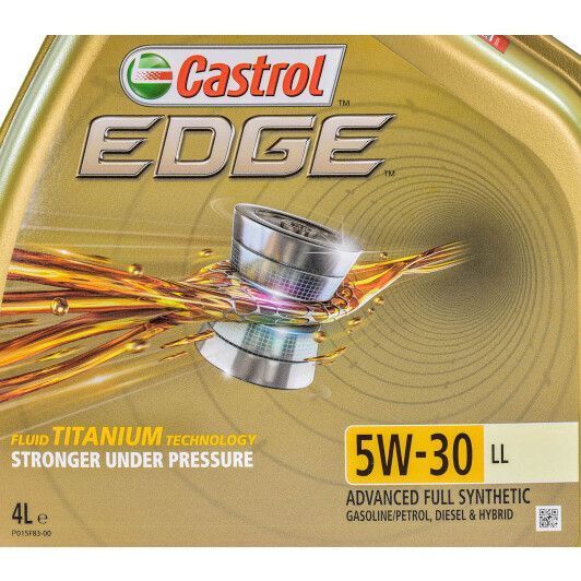 Castrol EDGE Titanium FST LL 5W-30 4 л, (15669A) моторное масло фото