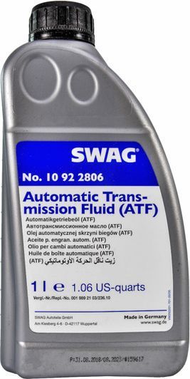 SWAG ATF Dexron III / Dexron III-H, 1 л (10922806) трансмиссионное масло фото